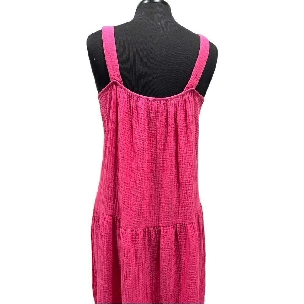 BB Dakota by Steve Madden Arianna Tiered Maxi Dress Raspberry Sz S - Picture 6 of 15